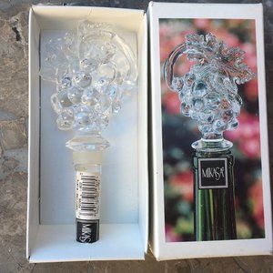 Mikasa crystal wine topper. Fruit collection